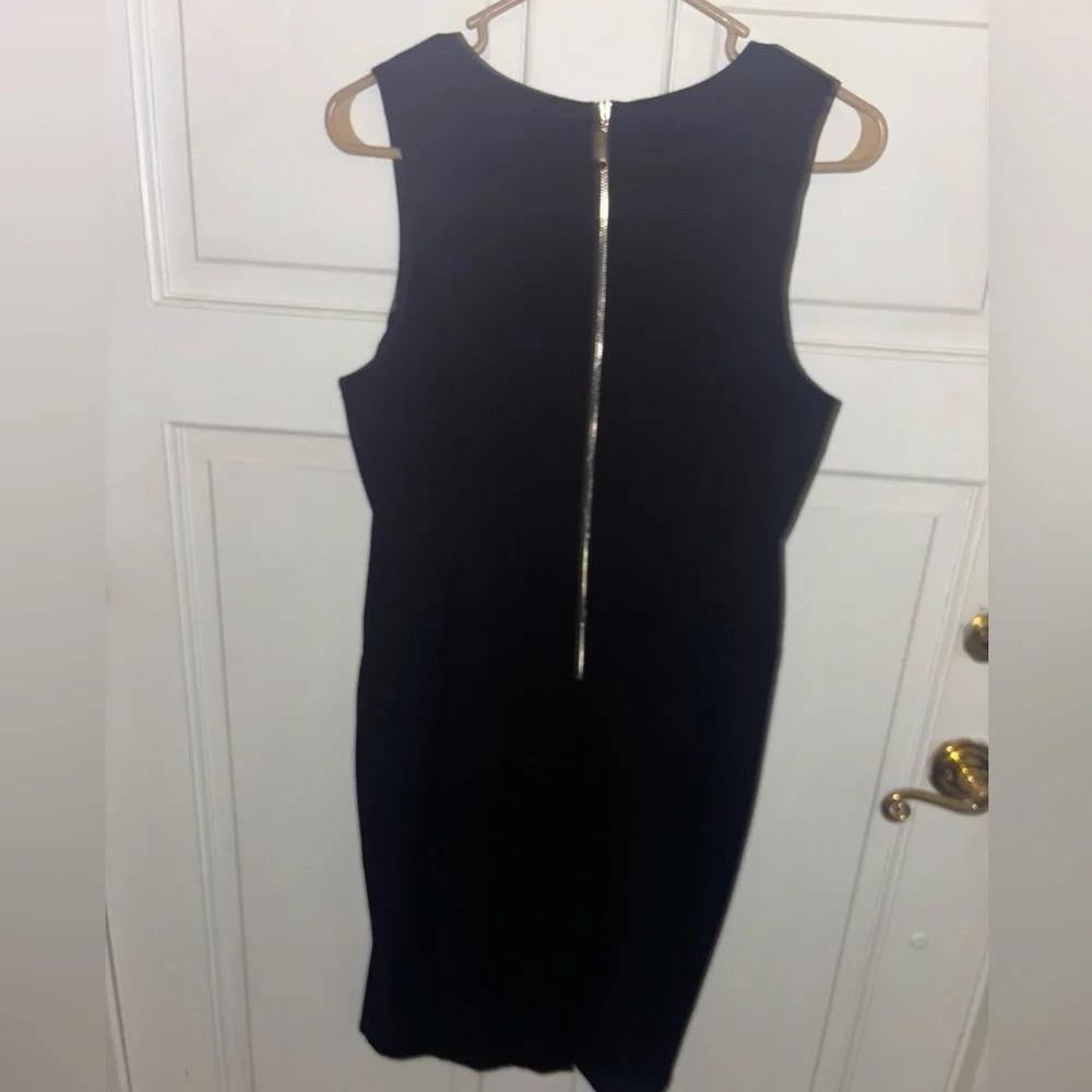 White House Black Market Black and Gray Dress Plaid Dress - Picture 2 of 4